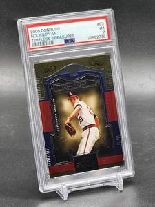 lot 50 image: 2005 Donruss Nolan Ryan Timeless Treasures Baseball Card #63 PSA 7