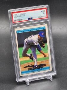 lot 114 image: 1992 Donruss Nolan Ryan Baseball Card #707 PSA 7