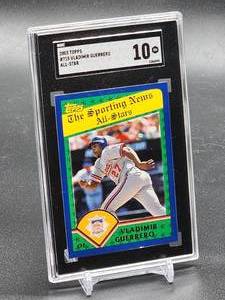 lot 40 image: 2003 Vladimir Gurrero Sr All-Star Baseball Card #715 SGC 10