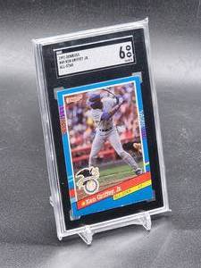 lot 53 image: 1991 Donruss Ken Griffey Jr All-Star Baseball Card #49 SGC 6