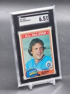lot 163 image: 1981 Topps George Brett Baseball Card #700 SGC 6.5