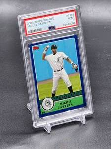 lot 171 image: 2003 Topps Traded Miguel Cabrera Prospect Baseball Card #T126 PSA 9