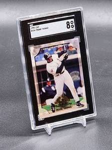 lot 83 image: 1998 Leaf Frank Thomas Baseball Card #106 SGC 8