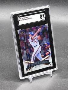 lot 184 image: 1998 Topps Finest Vladimir Guerrero Baseball Card # 273 SGC 8