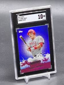 lot 106 image: 2013 Topps Mike Trout Baseball Card #SF-3 SGC 10