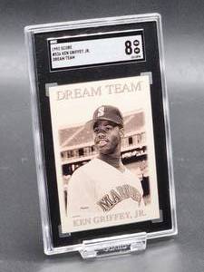 lot 160 image: 1993 Score Ken Griffey Jr Baseball Card #536 SGC 8
