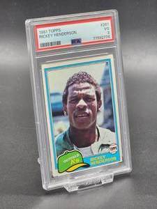 1981 Topps Rickey Henderson 2nd Year Baseball Card #261 PSA 3