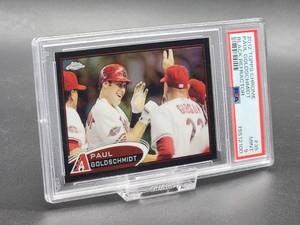 2012 Topps Chrome Paul Goldschmidt Black Refractor Baseball Card #35 PSA 9