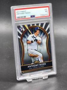 2011 Topps Finest Anthony Rizzo Rookie Card #97 PSA 7