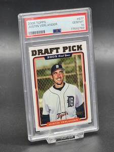2005 Topps Justin Verlander Rookie Card #677 PSA 10