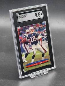 2003 Fleer Ultra Tom Brady Football Card #114 SGC 9.5