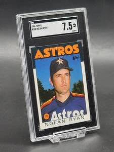 1986 Topps Nolan Ryan Baseball Card #100 SGC 7.5