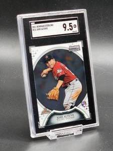 2011 Bowman Sterling Jose Altuve Rookie Baseball Card #15 SGC 9.5