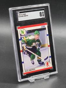 1990-91 Score Minnesota North Stars Neal Broten Hockey Card #144 SGC 8