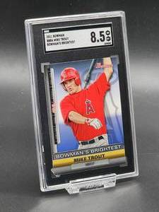 2011 Bowman Mike Trout Baseball Card #BBR6 SGC 8.5