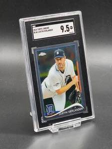 2014 Topps Chrome Justin Verlander Baseball Card #140 SGC 9.5