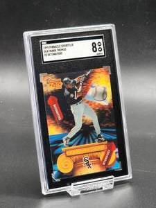 1995 Pinnacle Sportflix Frank Thomas 3D Detonators Baseball Card #DE4 SGC 8
