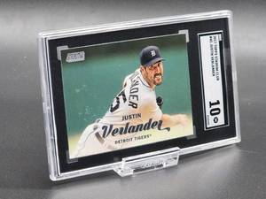 2017 Topps Stadium Club Justin Verlander Baseball Card #42 SGC 10