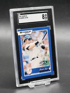 2001 Donruss Derek Jeter Baseball Card #5 SGC 8