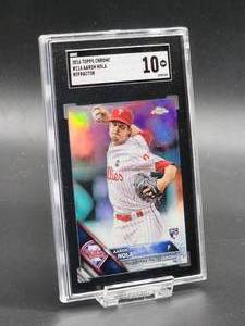 2016 Topps Chrome Aaron Nola Refractor Baseball Card #114 SGC 10