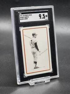 1977-78 Sports Deck Mickey Mantle Black Joker Playing Card SGC 9.5