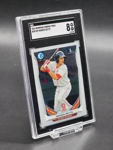 2014 Bowman Chrome Mookie Betts Prospects Baseball Card #BCP109 SGC 8