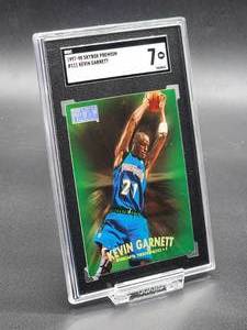1997-98 Skybox Premium Kevin Garnett Basketball Card #111 SGC 7