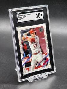 2021 Topps Mike Trout Gold Star Baseball Card #27 SGC 10