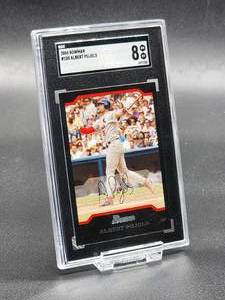 2004 Bowman Albert Pujols Baseball Card #100 SGC 8
