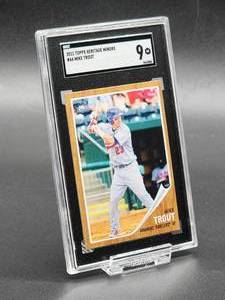 2011 Topps Heritage Mike Trout Rookie Baseball Card #44 SGC 9