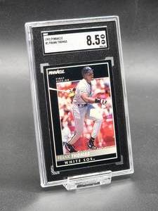 1992 Pinnacle Frank Thomas Baseball Card #1 SGC 8.5