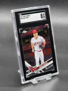 2017 Topps Chrome Mike Trout Baseball Card #200 SGC 8