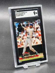 1993 Stadium Club Ken Griffey Jr. Baseball Card #591 SGC 9