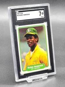 1982 Fleer Rickt Henderson Baseball Card #92 SGC 7