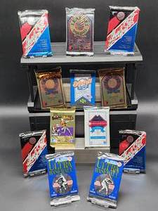 (12) Assorted Year Packs of New Old Stock Baseball Cards