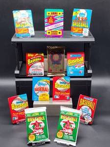 (12) Assorted Year Packs of New Old Stock Baseball Cards
