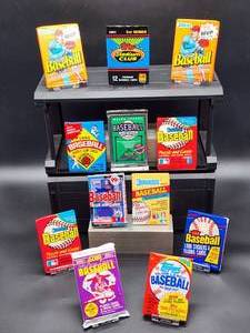 (12) Assorted Year Packs of New Old Stock Baseball Cards