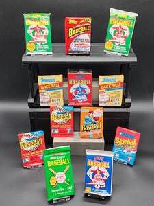 (12) Assorted Year Packs of New Old Stock Baseball Cards