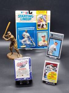 (5) Assorted Baseball Cards and Memorabilia