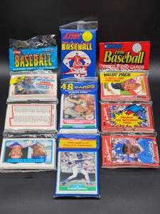 (3) Assorted Value Packs of New Old Stock Baseball Cards