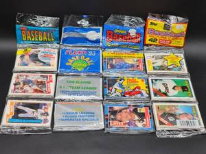 (4) Assorted Value Packs of New Old Stock Baseball Cards