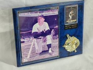 New York Yankees HOF Great Mickey Mantle Plaque