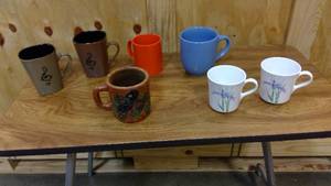 lot 142 image: 7 miscellaneous coffee cups
