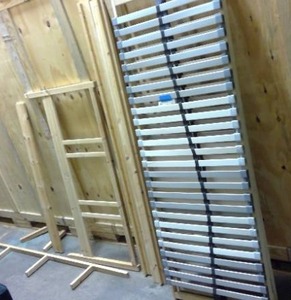 lot 12 image: Ikea slatted twin size bed frame