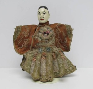 lot 112 image: Nice Antique Oriental Puppet Figure wGreat Original Outfit
