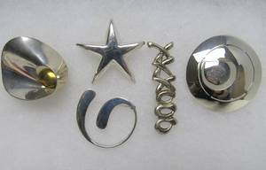lot 123 image: Group of New Unworn Sterling Silver Brooches  Jewelry&nbsp#5