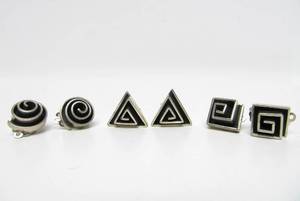 lot 134 image: Group of New Unworn Sterling Silver Earring Sets  Jewelry #16