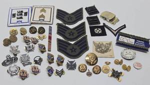 lot 70 image: Lot of Vintage Military Patches &amp Insignia