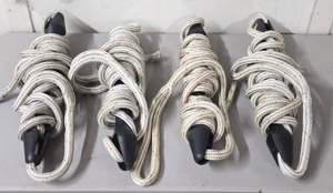 lot 237 image: Group of Large Heavy Duty Tow Nautical Ropes