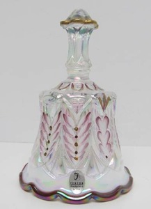 lot 254 image: Large Handpainted &amp Hand Signed FENTON Glass Bell